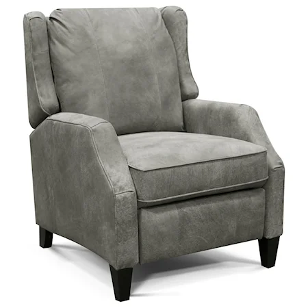 Transitional Reclining Chair with Track Arms